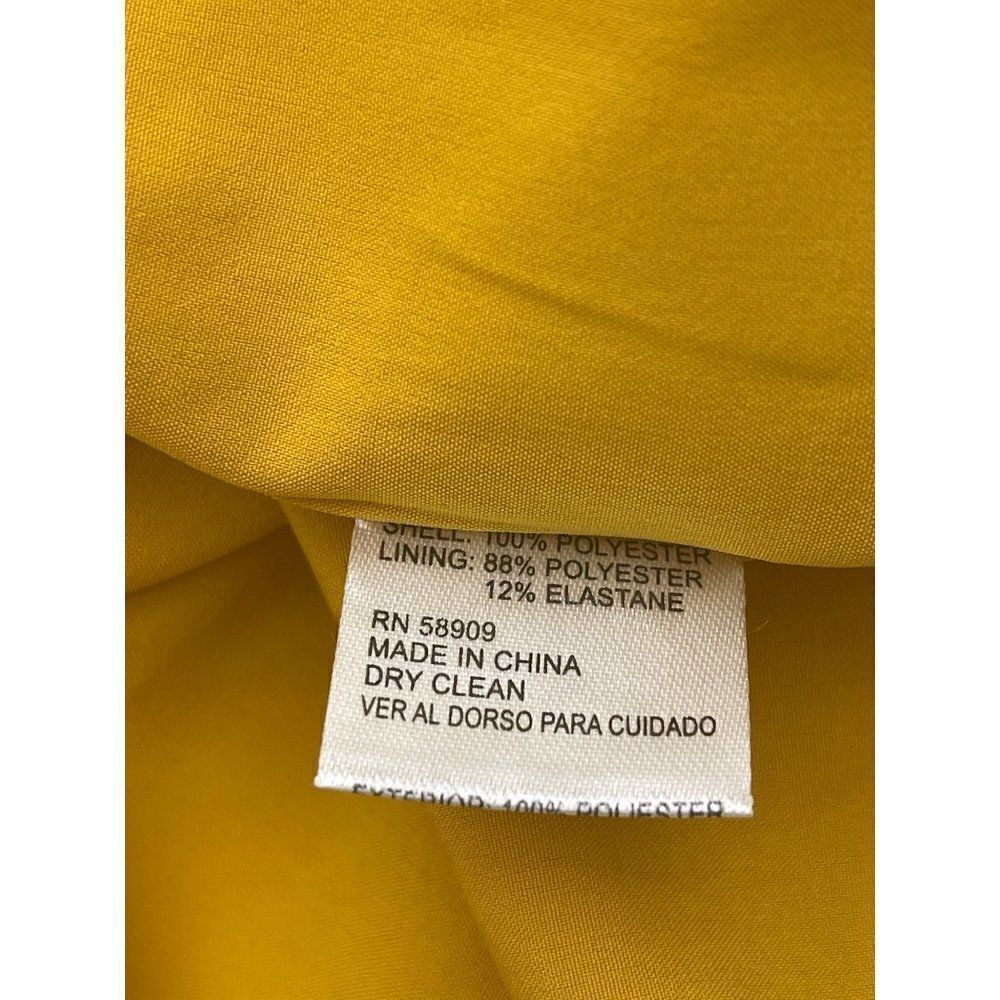 Gianni Bini Mustard Yellow Short Sleeve Wrap Dress Size M - Picture 9 of 10